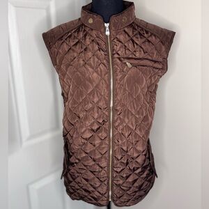 Louise Paris Brown Quilted Vest